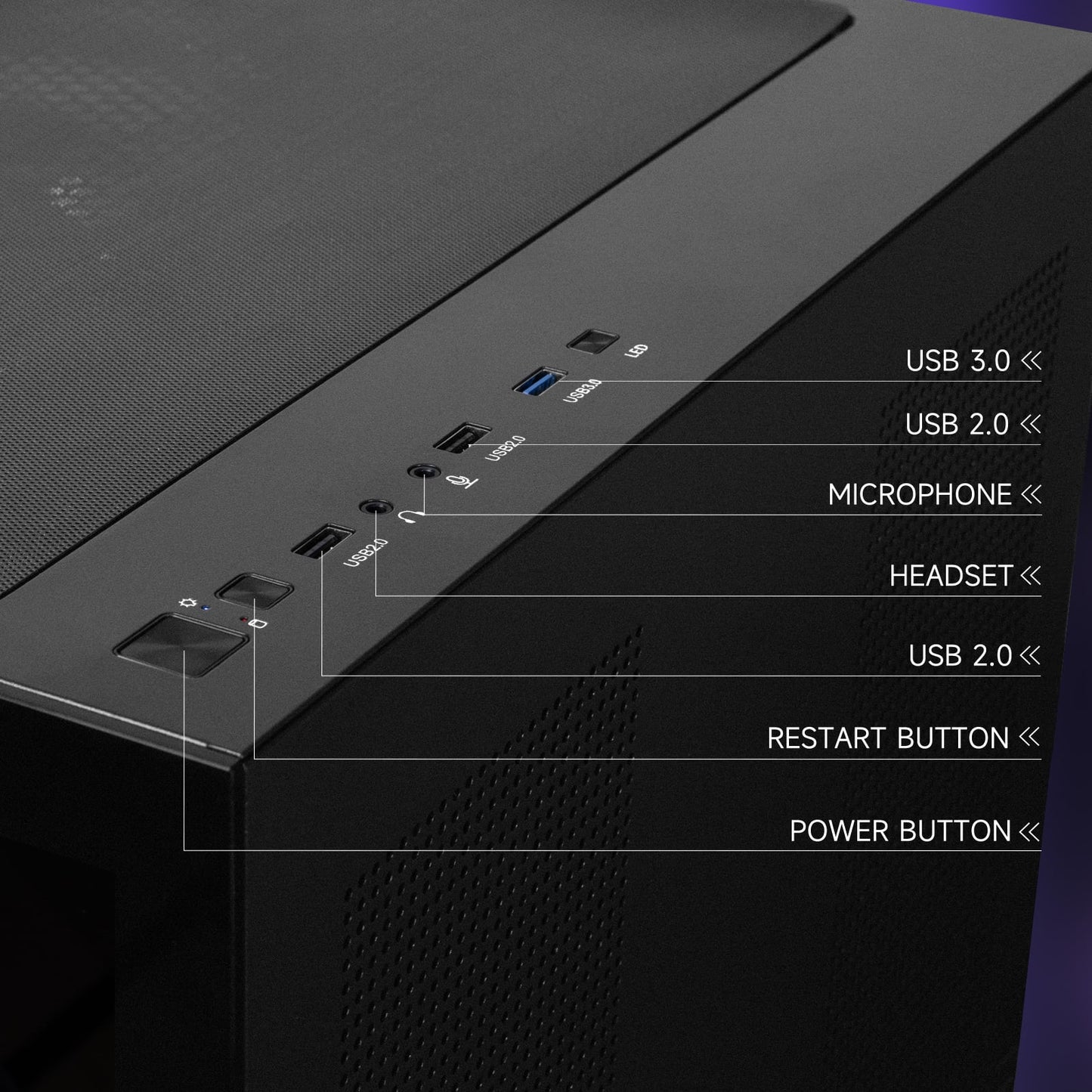 Gaming PC - AMD Ryzen 5 9600X, Radeon RX 7650 GRE, 16GB DDR5, 1TB Nvme SSD, 650W Gold PSU, Wi-Fi, Liquid Cooling, ARGB Fans, Windows 11 Home (Prebuilt Desktop)New