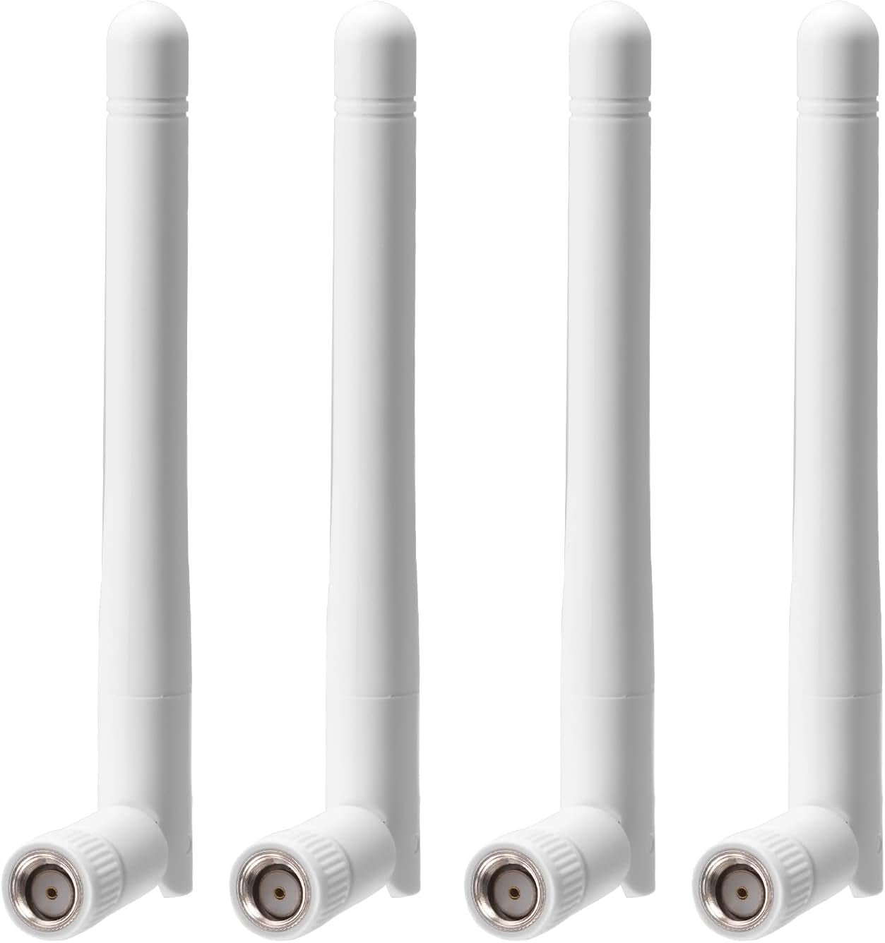 External Wifi Antenna RP-SMA 2.4Ghz 5Ghz 5.8Ghz 3Dbi Dual Band Wireless Antennas Replacement (4-Pack) for Wifi Router Security IP Camera Access Point USB Wifi Adapter