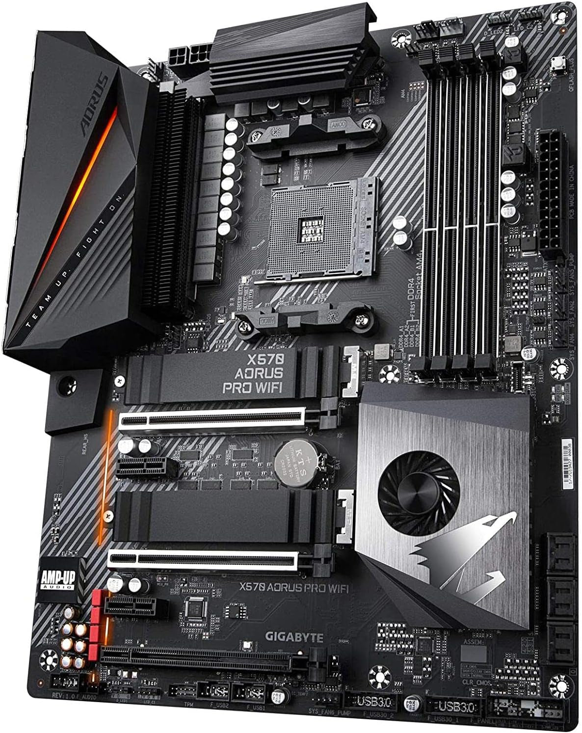 X570 AORUS PRO Wi-Fi (AMD Ryzen 3000/X570/Atx/Pcie4.0/Ddr4/Usb3.1/Realtek Alc1220-Vb/Fins-Array Heatsink/Rgb Fusion 2.0/2Xm.2 Thermal Guard/Gaming Motherboard)