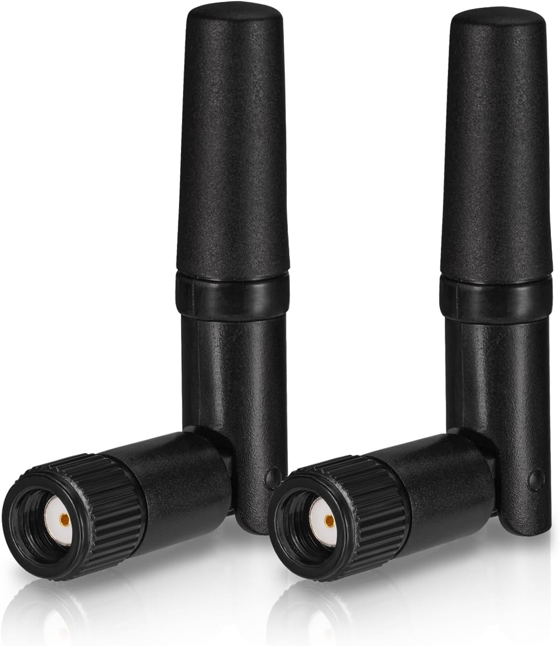 Small Wifi Antenna Dual Band 2.4Ghz 5Ghz RP-SMA Antenna 2Pcs for PC Desktop Computer Pcie Card Wifi Router Wireless Back up Camera