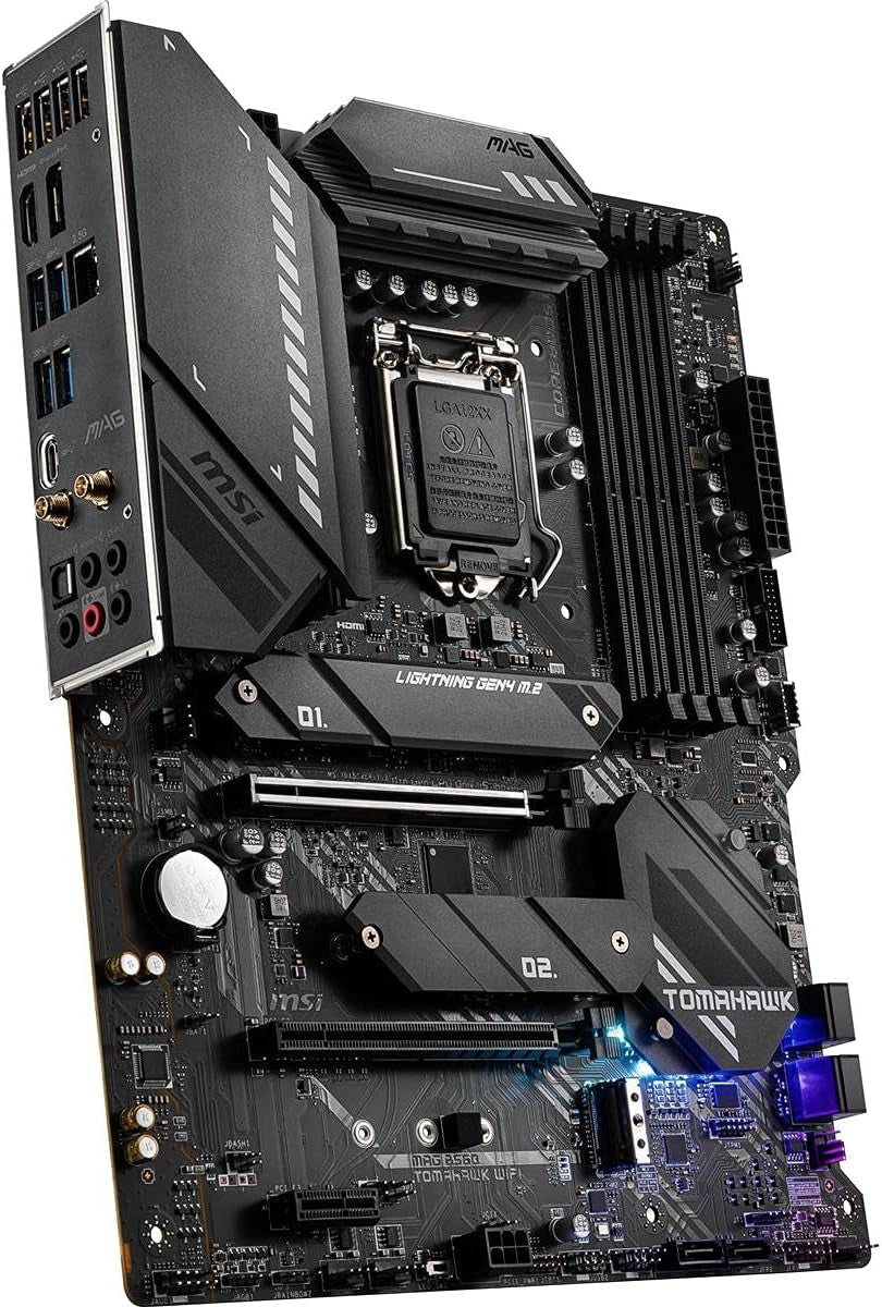 MAG B560 Tomahawk Wifi Gaming Motherboard (ATX, 11Th/10Th Gen Intel Core, LGA 1200 Socket, DDR4, CFX, M.2 Slots, USB 3.2 Gen 2, 2.5G LAN, DP/HDMI, Wi-Fi 6E, Mystic Light RGB)