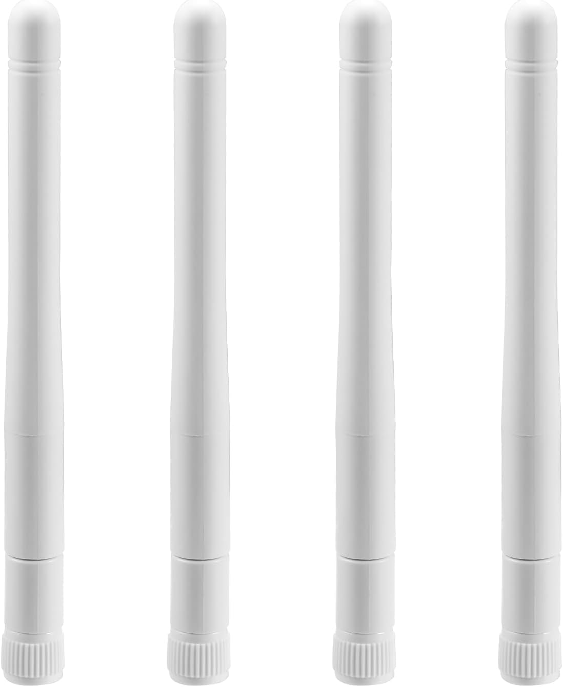 External Wifi Antenna RP-SMA 2.4Ghz 5Ghz 5.8Ghz 3Dbi Dual Band Wireless Antennas Replacement (4-Pack) for Wifi Router Security IP Camera Access Point USB Wifi Adapter