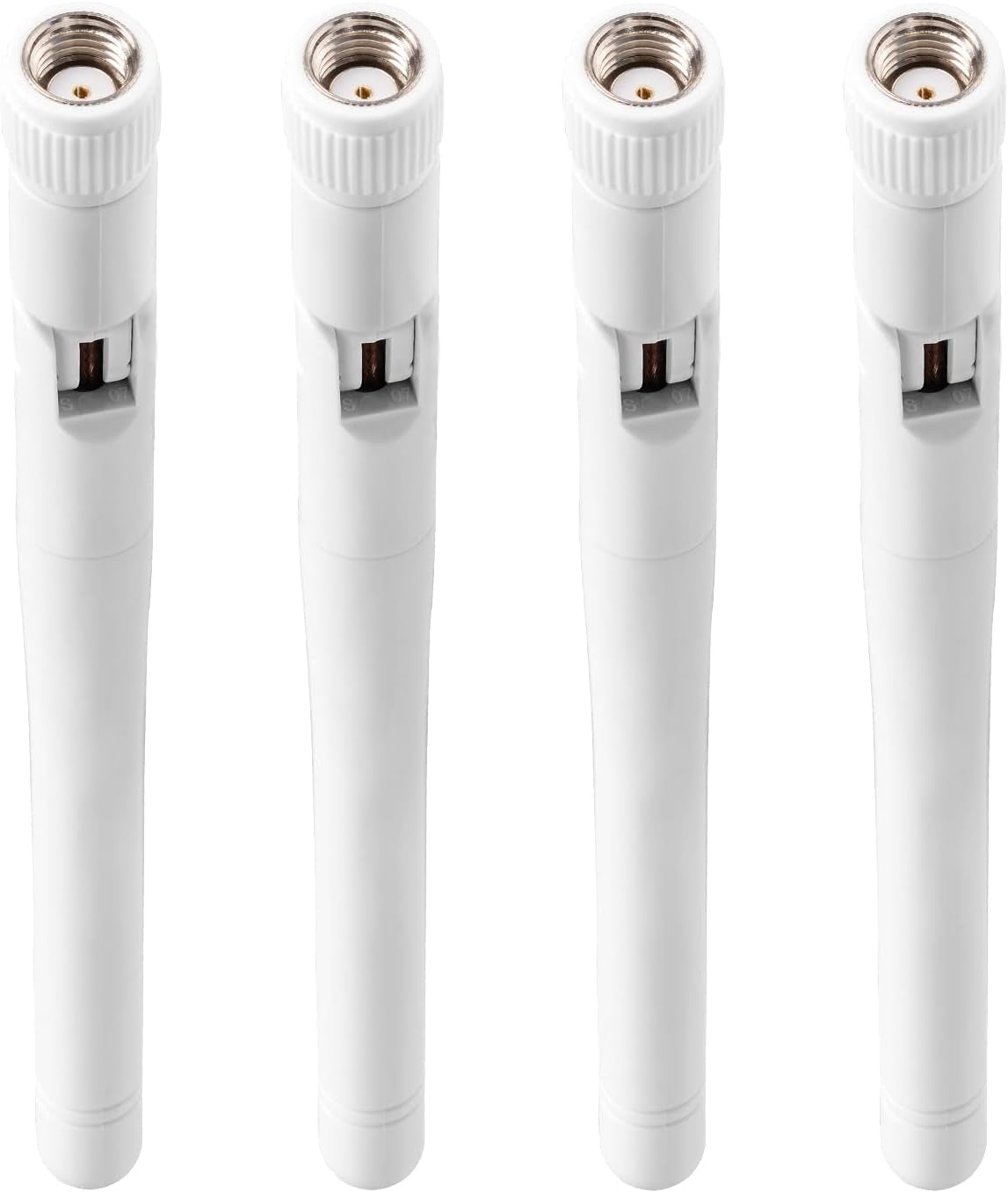 External Wifi Antenna RP-SMA 2.4Ghz 5Ghz 5.8Ghz 3Dbi Dual Band Wireless Antennas Replacement (4-Pack) for Wifi Router Security IP Camera Access Point USB Wifi Adapter