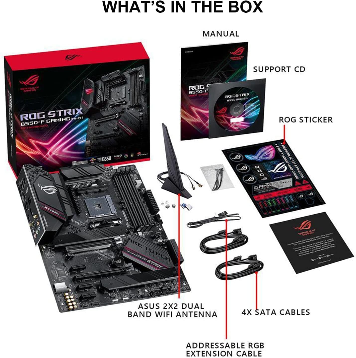 Micro Center AMD Ryzen 7 5700G 8-Core 16-Thread AM4 Unlocked Desktop Processor with ASUS ROG Strix B550-F Gaming (WI-FI) Pcie 4.0, 2.5Gb LAN, BIOS Flashback, HDMI 2.1 ATX Gaming Motherboard