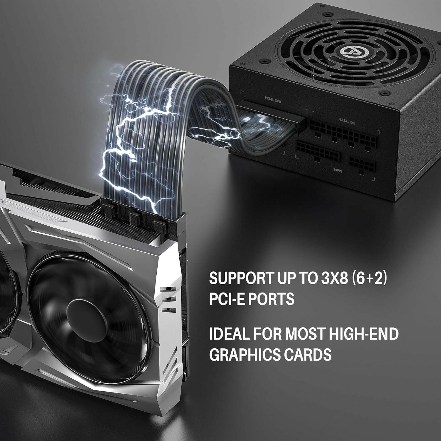 Power Supply 1000W 80+ Gold Fully Modular PSU (, AGT1000).