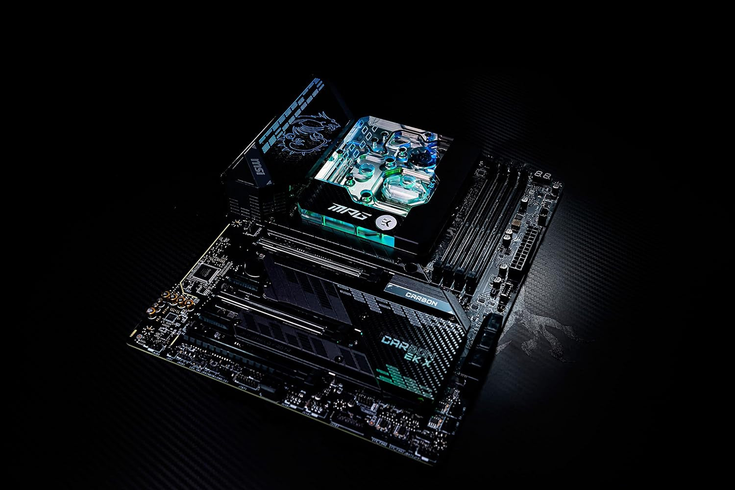 MPG Z590 CARBON EK X Gaming Motherboard (ATX, 11Th/10Th Gen Intel Core, LGA 1200 Socket, SLI/CFX, DDR4, Pcie 4, M.2 Slots, USB 3.2 Gen 2, Wi-Fi 6E, Mystic Light RGB)